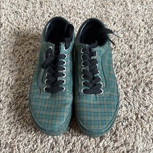 Plaid Green Vans